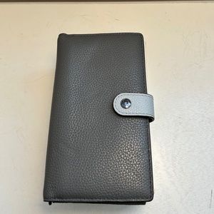 Coach Gray Leather Wallet